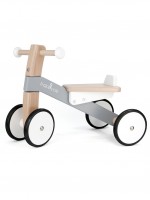 Bajocycle gri, tricicletă pentru copii, din lemn