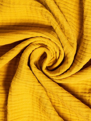 Pătură din muselină 105x105 cm, muștar