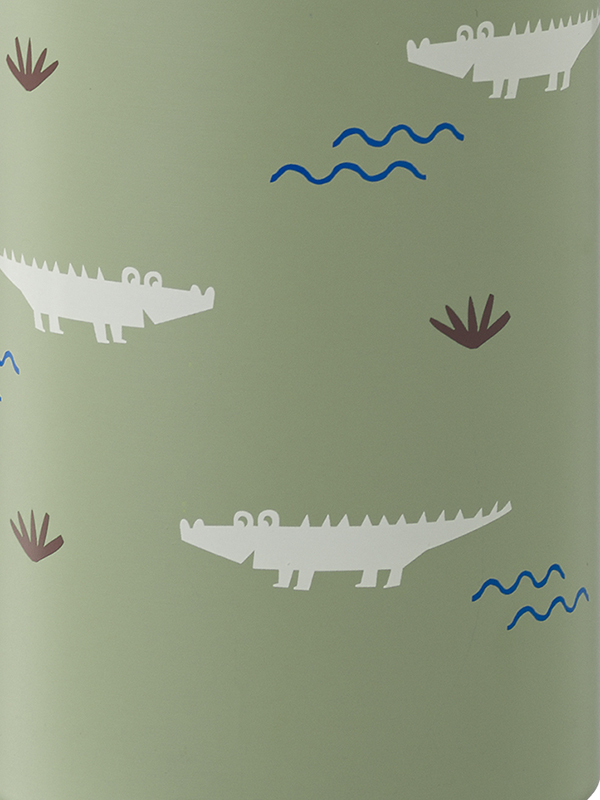 Sticlă esențială - termos pentru copii, 350 ml, New Nordic, model Crocodile