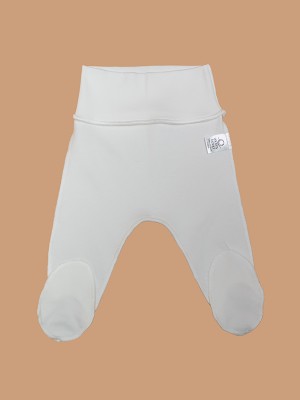 Pantaloni nou-născuți, cu botoși, din bumbac organic
