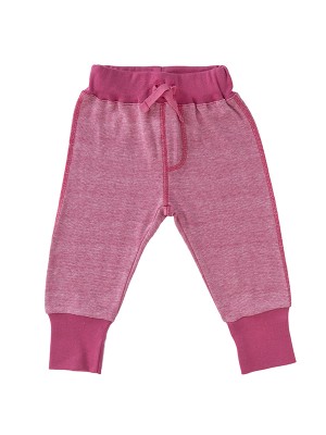 Pantaloni comozi roz închis, din bumbac organic